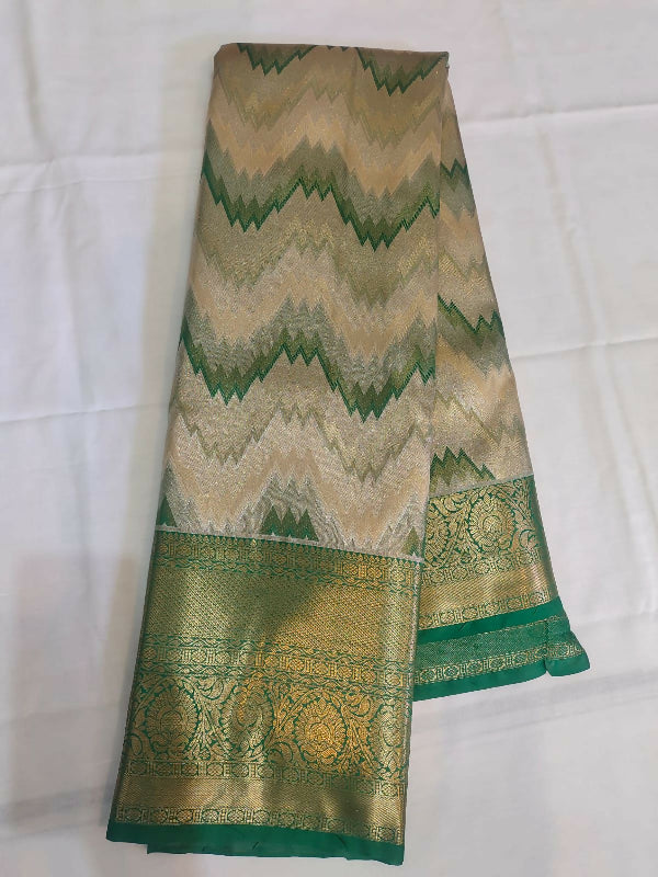 Green with Cream Colour